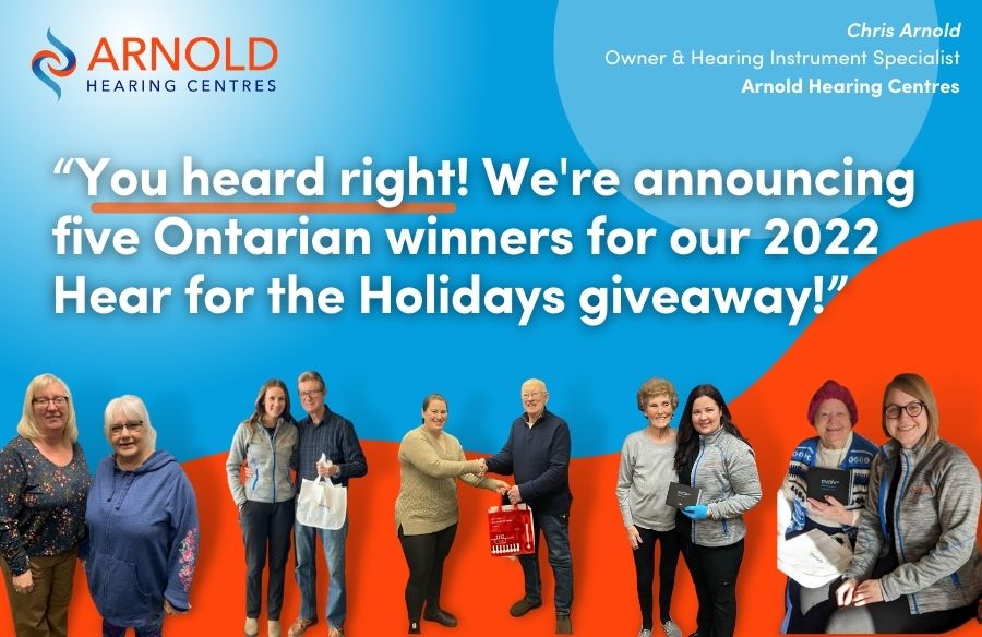 We’ve Got Five Ontarian Winners for our 2022 Hear for the Holidays Giveaway!