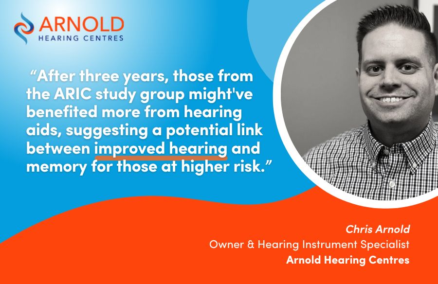 After three years, those from the ARIC study group might've benefited more from hearing aids, suggesting a potential link between improved hearing and memory for those at higher risk.